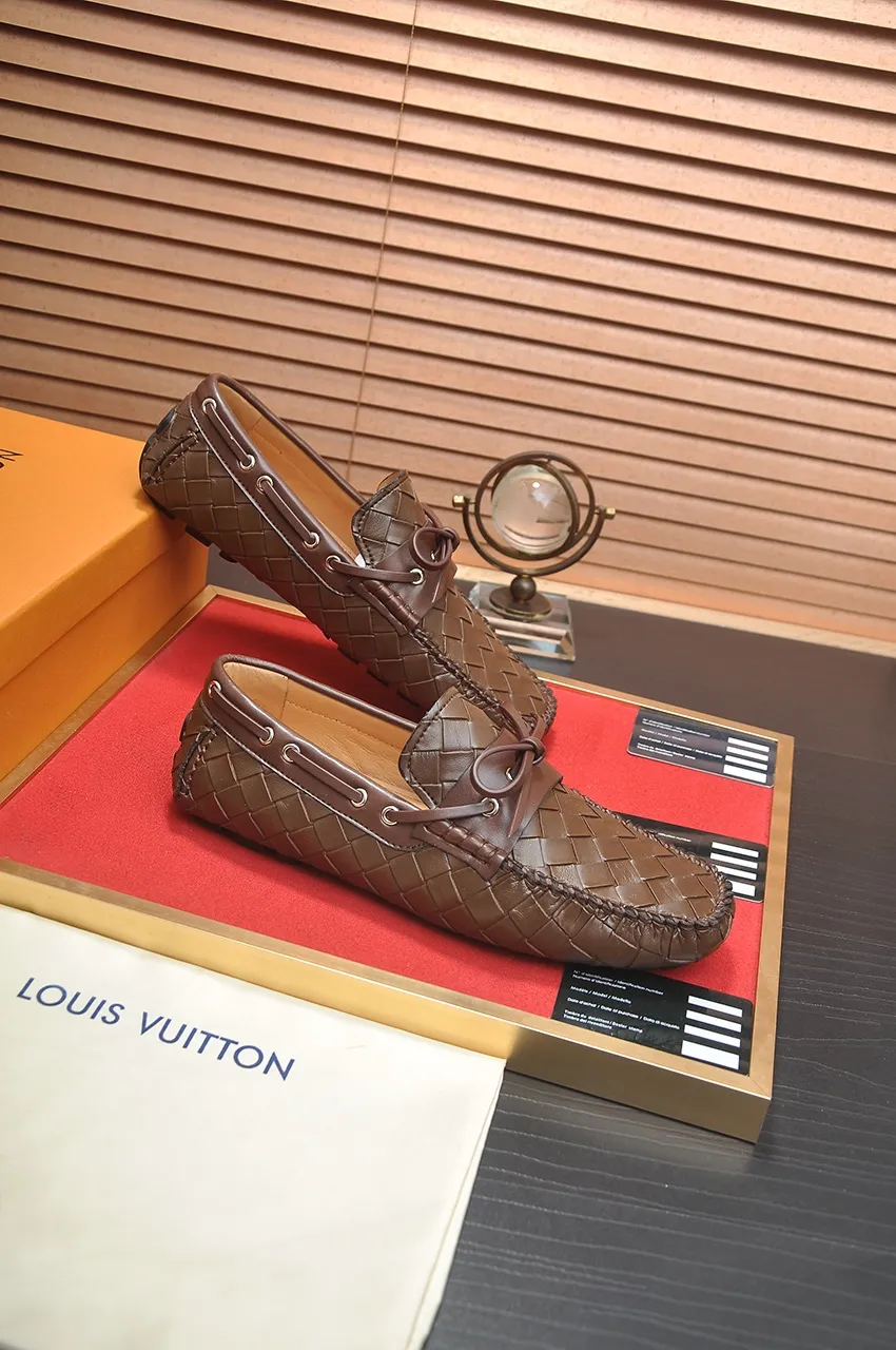 Men's Men's Shoes💰420💶【GUCCI】 (High-end Niuli) New 🍀Gucci*——Gucci Doudou Shoes! Made of imported original cowhide, the inner top layer is comfortable cowhide lining! Original wear-resistant rubber outsole! High quality products! Code number 38-44!